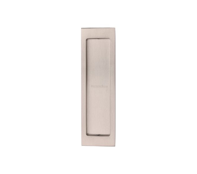 Heritage Brass C1872 Rectangular Flush Pull 197x57mm - Satin Nickel