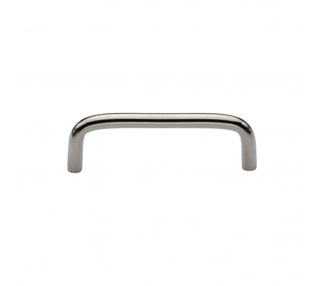 Heritage Brass C2155 D-Shaped Cabinet Pull Handles - Polished Nickel.