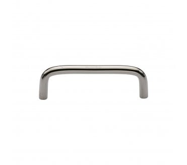 Heritage Brass C2155 D-Shaped Cabinet Pull Handles - Polished Nickel.