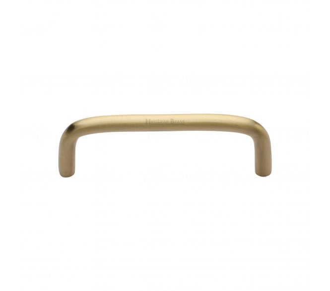 Heritage Brass C2155 D-Shaped Cabinet Pull Handles - Satin Brass.