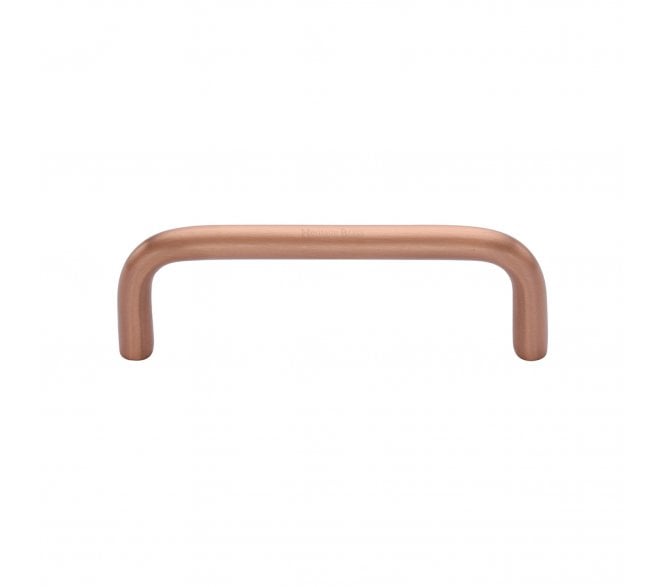 Heritage Brass C2155 D-Shaped Cabinet Pull Handles - Satin Rose Gold.