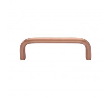 Heritage Brass C2155 D-Shaped Cabinet Pull Handles - Satin Rose Gold.