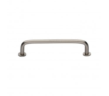 Heritage Brass C2156 D-Shaped Cabinet Pull Handles With Circular Roses - Satin Nickel