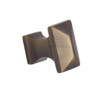 Heritage Brass C2232 Anvil Shaped Cabinet Knob - Antique Brass