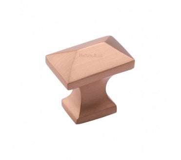 Heritage Brass C2232 Anvil Shaped Cabinet Knob - Satin Rose Gold