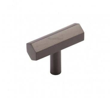 Heritage Brass C2235 Hexagon T-Shaped Cabinet Knob - Matt Bronze