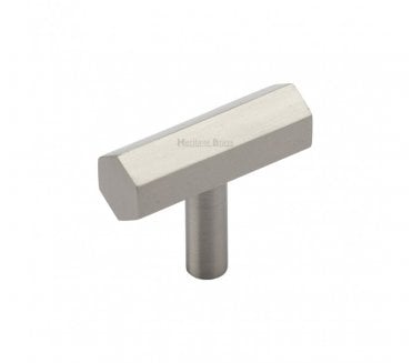 Heritage Brass C2235 Hexagon T-Shaped Cabinet Knob - Satin Nickel