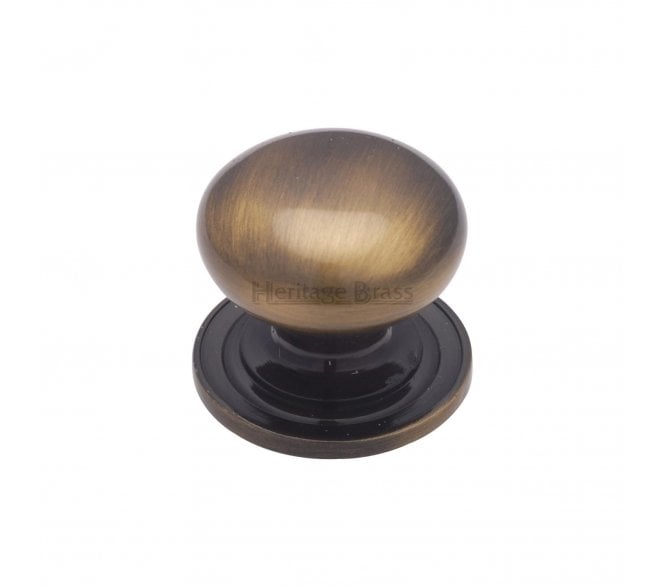 Heritage Brass C2240 Victorian Mushroom Cabinet Knobs - Antique Brass