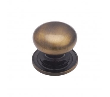 Heritage Brass C2240 Victorian Mushroom Cabinet Knobs - Antique Brass