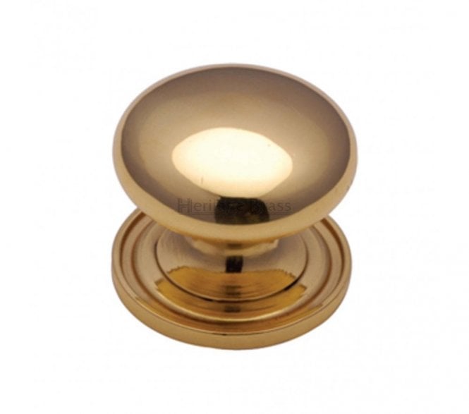 Heritage Brass C2240 Victorian Mushroom Cabinet Knobs - Polished Brass