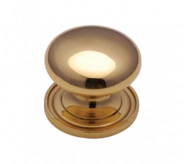 Heritage Brass C2240 Victorian Mushroom Cabinet Knobs - Polished Brass