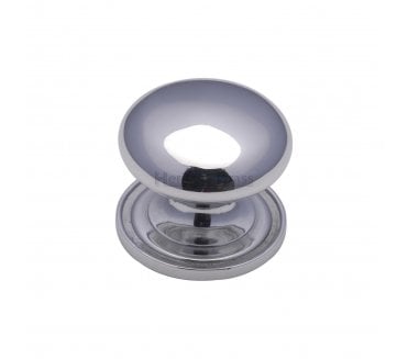 Heritage Brass C2240 Victorian Mushroom Cabinet Knobs - Polished Chrome