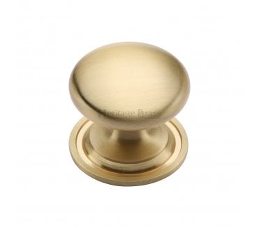 Heritage Brass C2240 Victorian Mushroom Cabinet Knobs - Satin Brass