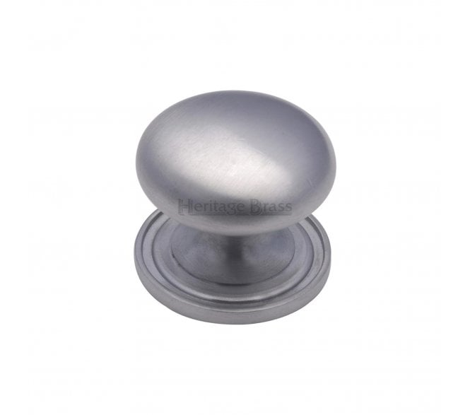 Heritage Brass C2240 Victorian Mushroom Cabinet Knobs - Satin Chrome