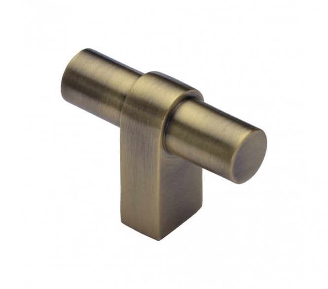 Heritage Brass C2482 Industrial T-Bar Cabinet Knob - Antique Brass
