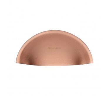 Heritage Brass C2760 Drawer Cup Pull - Satin Rose Gold
