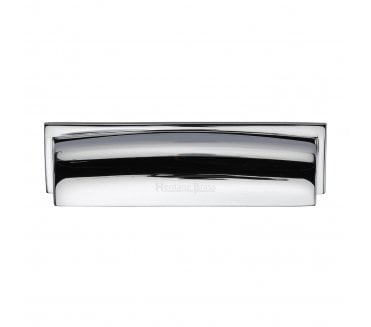 Heritage Brass C2765 Shropshire Drawer Cup Pull - Polished Chrome