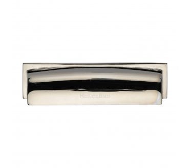 Heritage Brass C2765 Shropshire Drawer Cup Pull - Polished Nickel