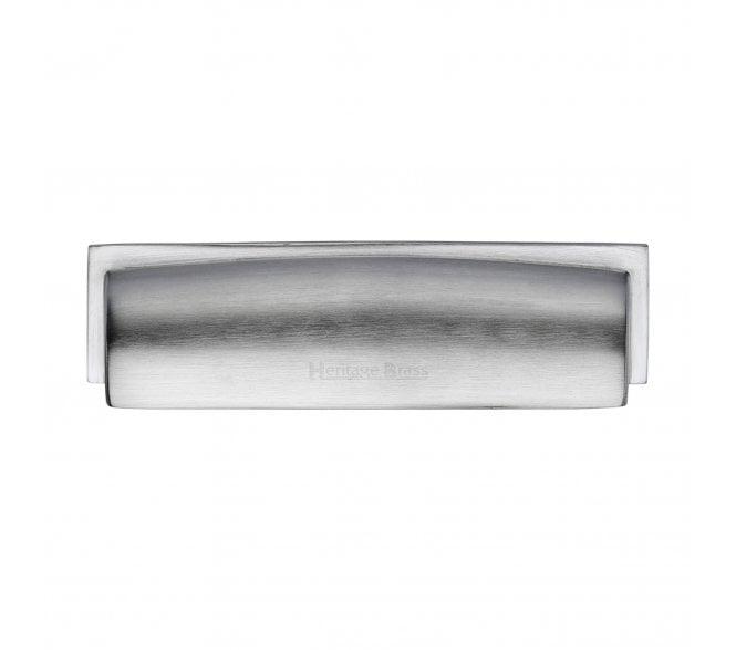 Heritage Brass C2765 Shropshire Drawer Cup Pull - Satin Chrome