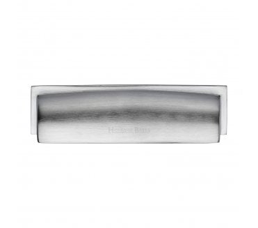 Heritage Brass C2765 Shropshire Drawer Cup Pull - Satin Chrome