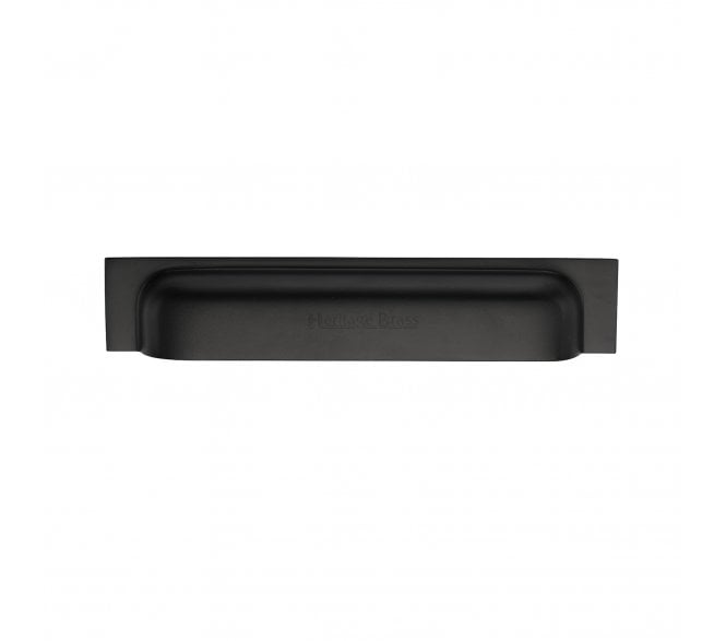 Heritage Brass C2766-152 Square Drawer Cup Pull - Matt Black