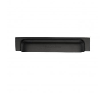 Heritage Brass C2766-152 Square Drawer Cup Pull - Matt Black