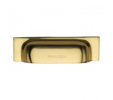 Heritage Brass C2766-152 Square Drawer Cup Pull - Polished Brass