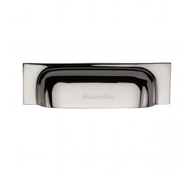 Heritage Brass C2766-152 Square Drawer Cup Pull - Polished Nickel
