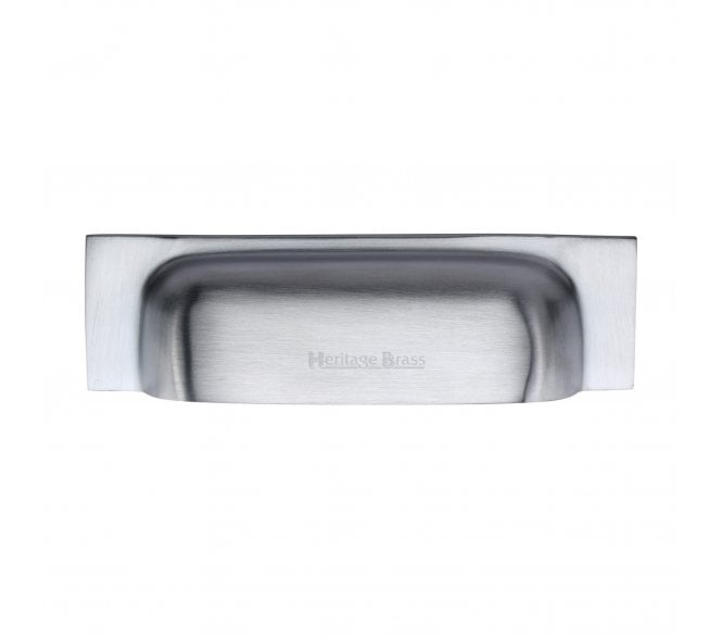 Heritage Brass C2766-152 Square Drawer Cup Pull - Satin Chrome