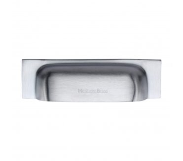 Heritage Brass C2766-152 Square Drawer Cup Pull - Satin Chrome