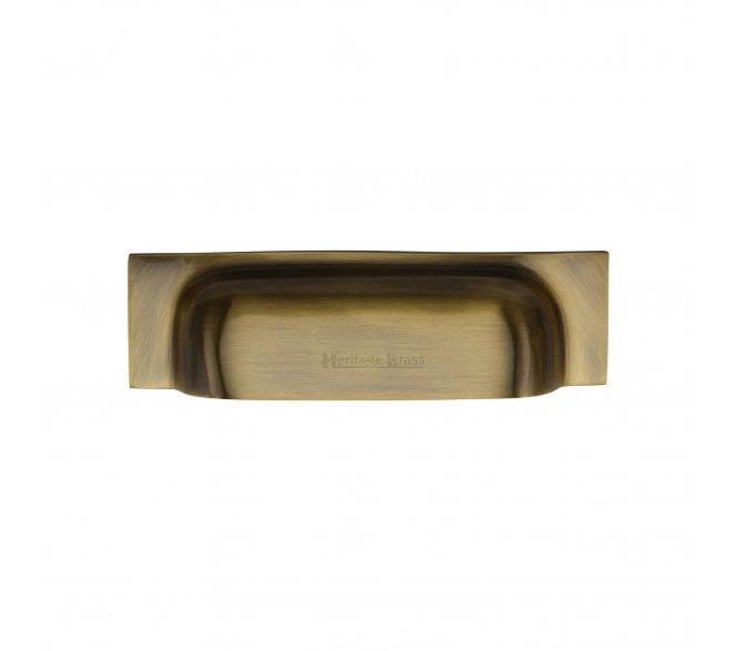 Heritage Brass C2766 Square Drawer Cup Pull - Antique Brass
