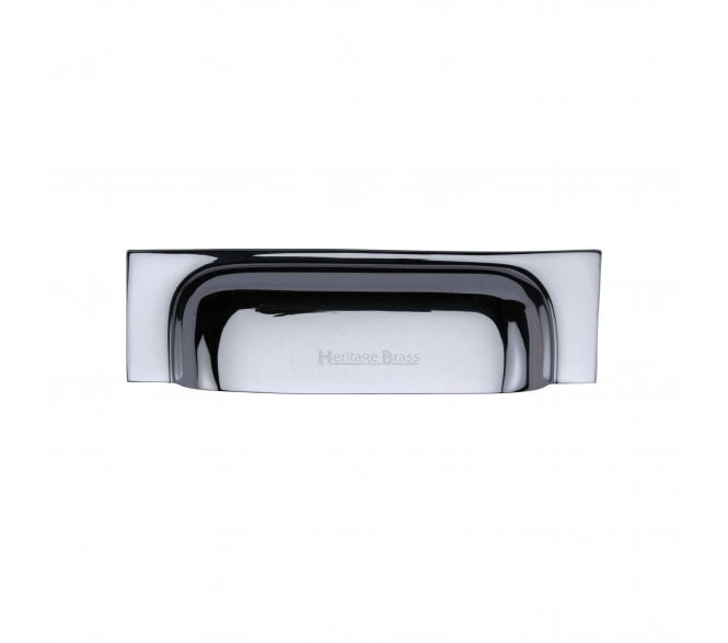 Heritage Brass C2766 Square Drawer Cup Pull - Polished Chrome