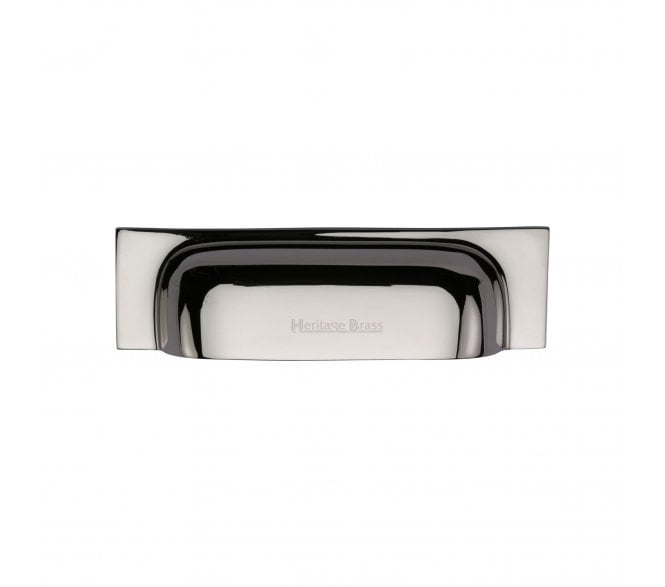 Heritage Brass C2766 Square Drawer Cup Pull - Polished Nickel