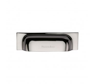 Heritage Brass C2766 Square Drawer Cup Pull - Polished Nickel