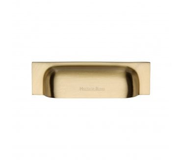 Heritage Brass C2766 Square Drawer Cup Pull - Satin Brass