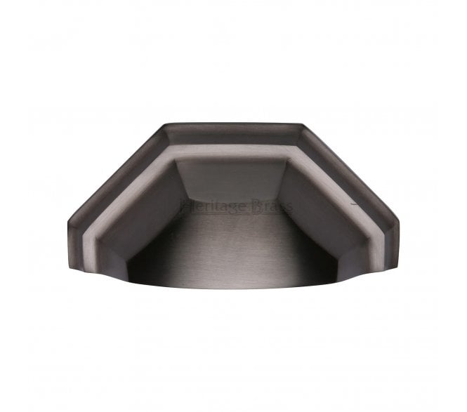 Heritage Brass C2768 Art Deco Drawer Cup Pull - Matt Bronze