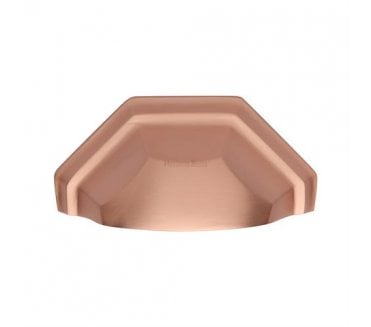 Heritage Brass C2768 Art Deco Drawer Cup Pull - Satin Rose Gold