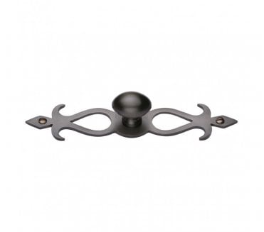 Heritage Brass C3072 Oval Cabinet Knob on Fretted Plate - Matt Bronze