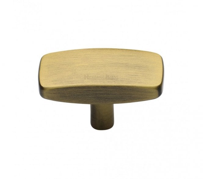 Heritage Brass C3384 Rectangular Cabinet Knobs - Antique Brass