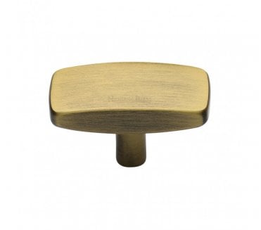 Heritage Brass C3384 Rectangular Cabinet Knobs - Antique Brass