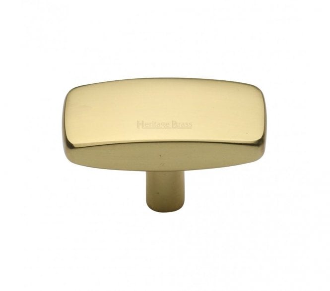 Heritage Brass C3384 Rectangular Cabinet Knobs - Polished Brass