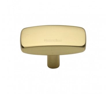Heritage Brass C3384 Rectangular Cabinet Knobs - Polished Brass