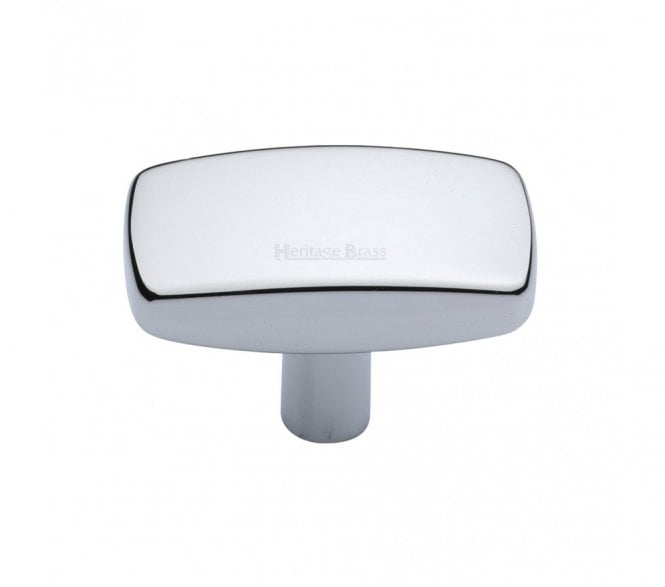 Heritage Brass C3384 Rectangular Cabinet Knobs - Polished Chrome