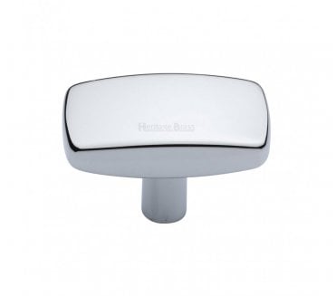 Heritage Brass C3384 Rectangular Cabinet Knobs - Polished Chrome