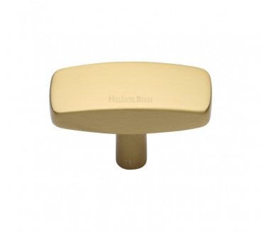 Heritage Brass C3384 Rectangular Cabinet Knobs - Satin Brass