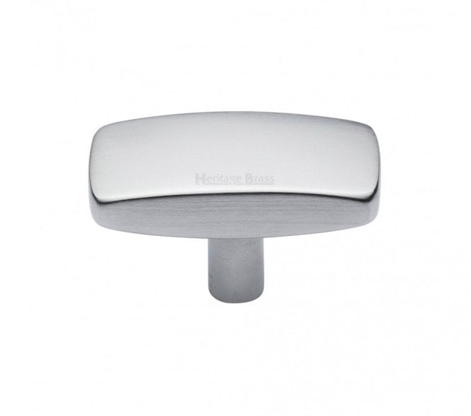 Heritage Brass C3384 Rectangular Cabinet Knobs - Satin Chrome