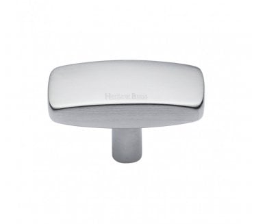 Heritage Brass C3384 Rectangular Cabinet Knobs - Satin Chrome