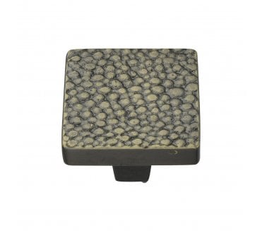 Heritage Brass C3653 Fossil Stingray Square Cabinet Knobs - Aged Brass