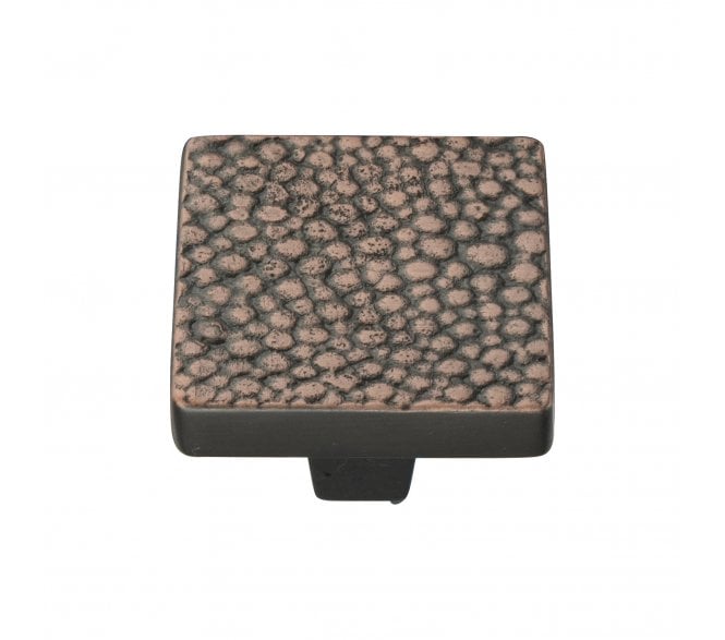 Heritage Brass C3653 Fossil Stingray Square Cabinet Knobs - Aged Copper