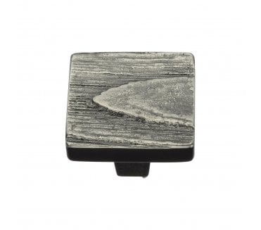 Heritage Brass C3664 Fossil Pine Square Cabinet Knobs - Aged Nickel